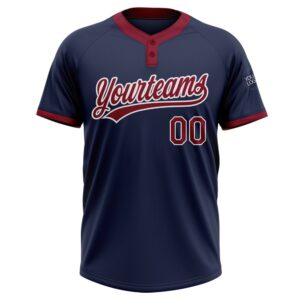 Navy Crimson White Two Button Unisex Softball Jersey Custom Team Softball Jersey 2 gzd2bn.jpg