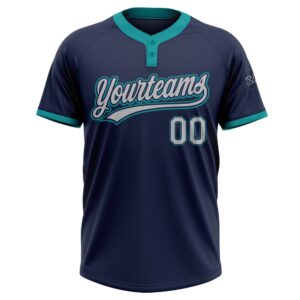 Navy Gray Teal Two Button Unisex Softball Jersey Custom Team Softball Jersey 2 wudzpc.jpg