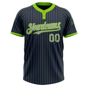Navy Neon Green Pinstripe Gray Two Button Unisex Softball Jersey Custom Team Softball Jersey 2 qsu2z1.jpg