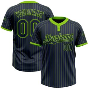 Navy Neon Green Pinstripe Neon Green Two…