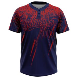 Navy Red 3D Pattern Abstract Sharp Shape Two Button Unisex Softball Jersey Custom Team Softball Jersey 2 qugnpr.jpg