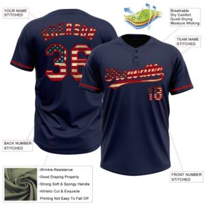 Navy Vintage USA Flag Red Two Button Unisex Softball Jersey Custom Team Softball Jersey 3 bt3cwg.jpg