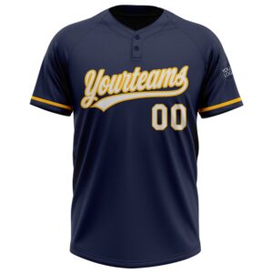Navy White Gold Two Button Unisex Softball Jersey Custom Team Softball Jersey 2 s14as8.jpg