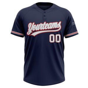 Navy White Gray Red Two Button Unisex Softball Jersey Custom Team Softball Jersey 2 udgvlb.jpg