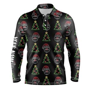 Neon Christmas Tree And Santa Men s Golf Polo Shirts Custom Funny Golf Shirts For Men Golf Polo Shirt Golf Shirts 2 dqdk5d.jpg