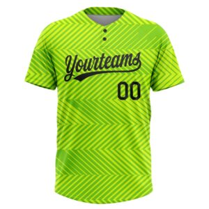 Neon Green Black 3D Pattern Two Button Unisex Softball Jersey Custom Team Softball Jersey 2 pgnr7m.jpg