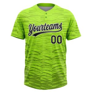 Neon Green Black White 3D Pattern Two Button Unisex Softball Jersey Custom Team Softball Jersey 2 cihe5m.jpg