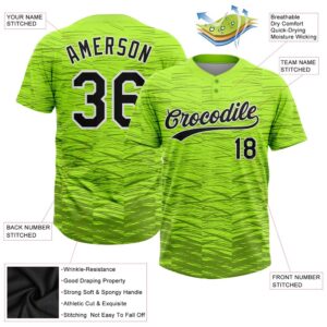 Neon Green Black White 3D Pattern Two Button Unisex Softball Jersey Custom Team Softball Jersey 3 rsaqkv.jpg