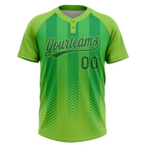 Neon Green Kelly Green 3D Pattern Two Button Unisex Softball Jersey Custom Team Softball Jersey 2 sp94fx.jpg