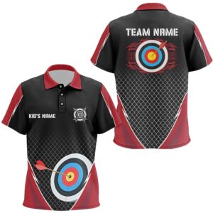 Net Pattern Target Archery Polo Shirts, Custom…