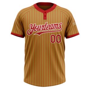Old Gold Red Pinstripe White Two Button Unisex Softball Jersey Custom Team Softball Jersey 2 qcz4oi.jpg