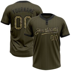 Olive Black Pinstripe Camo Salute To Service…