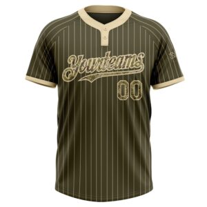 Olive Cream Pinstripe Camo Salute To Service Two Button Unisex Softball Jersey Custom Team Softball Jersey 2 qcsss8.jpg