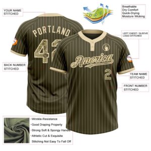 Olive Cream Pinstripe Camo Salute To Service Two Button Unisex Softball Jersey Custom Team Softball Jersey 3 o5ccw2.jpg