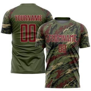 Olive Crimson Vegas Gold Sublimation Salute To…