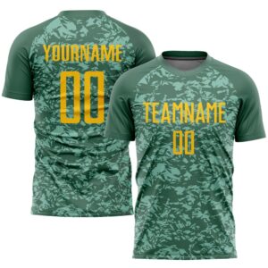 Olive Gold Sublimation Salute To Service Soccer…