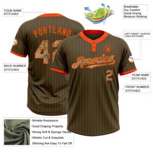 Olive Orange Pinstripe Camo Salute To Service Two Button Unisex Softball Jersey Custom Team Softball Jersey 3 iy92ap.jpg