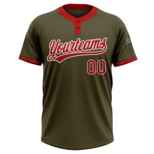Olive Red White Salute To Service Two Button Unisex Softball Jersey Custom Team Softball Jersey 2 ilgst4.jpg