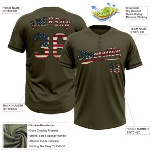 Olive Vintage USA Flag Black Salute To Service Two Button Unisex Softball Jersey Custom Team Softball Jersey 3 ezdi1u.jpg