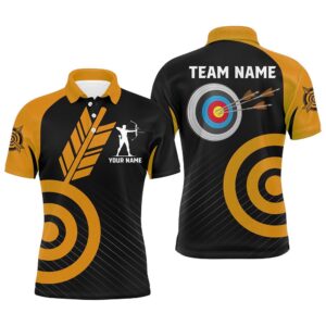 Orange Archery Polo For Men Custom Archery…