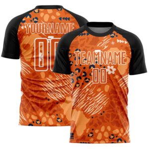 Orange Bay Orange Black African Pattern Sublimation…