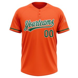 Orange Kelly Green White Two Button Unisex Softball Jersey Custom Team Softball Jersey 2 rypcgp.jpg