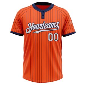 Orange Navy Pinstripe White Two Button Unisex Softball Jersey Custom Team Softball Jersey 2 jl76gl.jpg