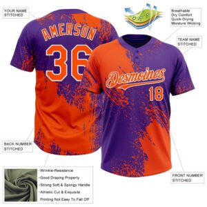 Orange Purple White 3D Pattern Abstract Brush Stroke Two Button Unisex Softball Jersey Custom Team Softball Jersey 3 iccxtp.jpg