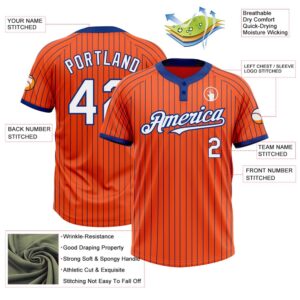 Orange Royal Pinstripe White Two Button Unisex Softball Jersey Custom Team Softball Jersey 3 fodtiq.jpg