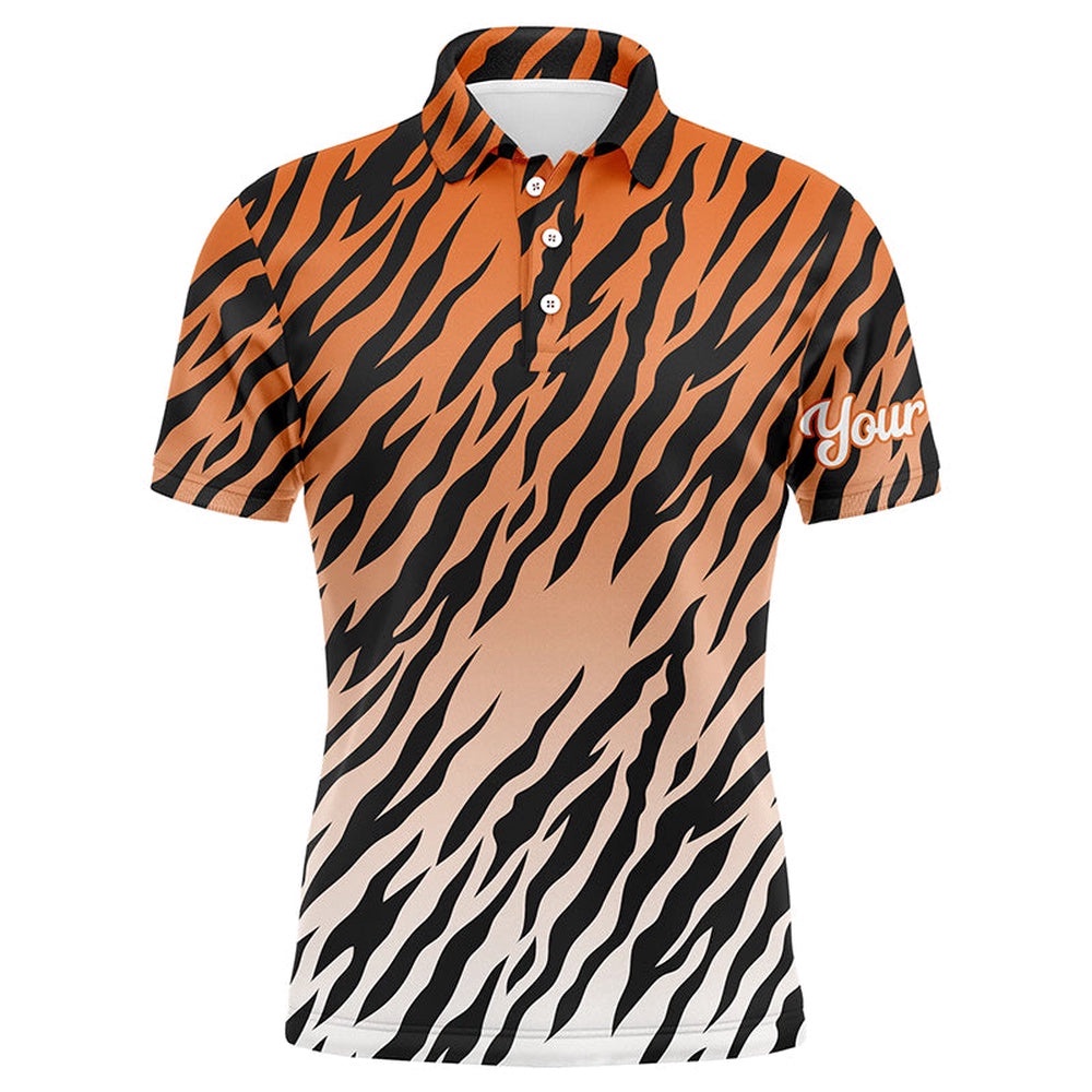 Orange Tiger Stripes Pattern Men’s Golf Polo Shirts Custom Golf Shirt For Men, Best Golf Gifts, Golf Polo Shirt, Golf Shirts Orange Tiger Stripes Pattern Men’s Golf Polo Shirts Custom Golf Shirt For Men, Best Golf Gifts, Golf Polo Shirt, Golf Shirts