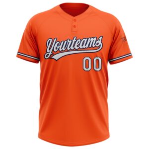 Orange White Navy Two Button Unisex Softball Jersey Custom Team Softball Jersey 2 podurw.jpg