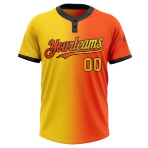 Orange Yellow Black Gradient Fashion Two Button Unisex Softball Jersey Custom Team Softball Jersey 2 bu0fgs.jpg
