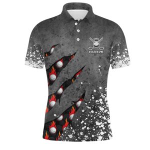 Paint Splash D Golf Polo Shirts Personalized…