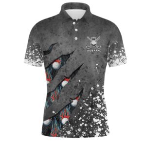 Paint Splash D Men’s Golf Polo Shirts…