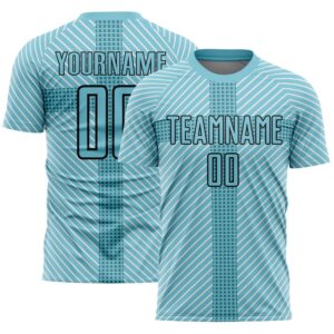 Panther Blue Black Geometric Shapes Sublimation Soccer…