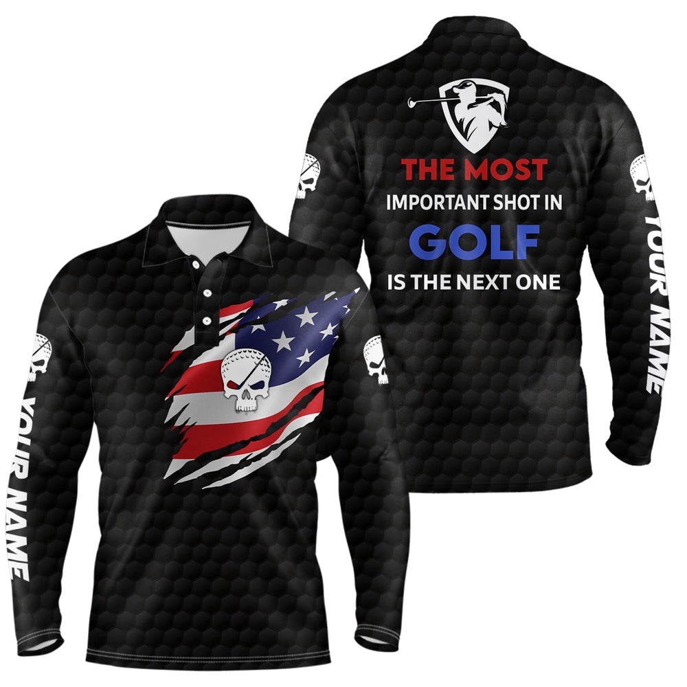 Patriotic American Flag Golf Polo Shirts Custom Name Skull Golf Shirts For Men, Golf Polo Shirt, Golf Shirts Patriotic American Flag Golf Polo Shirts Custom Name Skull Golf Shirts For Men, Golf Polo Shirt, Golf Shirts