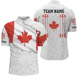 Patriotic Canada Flag Archery Men Polo &…