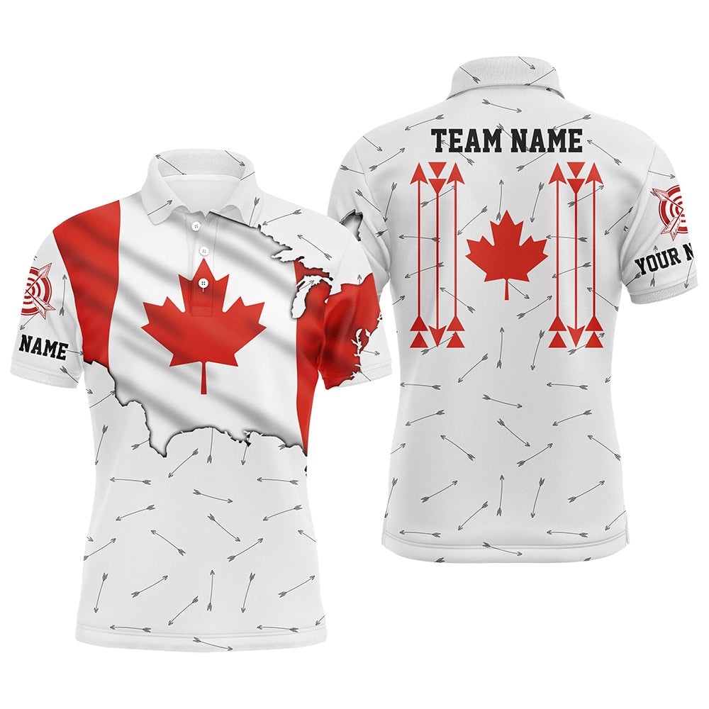 Patriotic Canada Flag Archery Men Polo Shirt Archery Team Uniform Shirts, Custom Archery Team Polo Shirt Patriotic Canada Flag Archery Men Polo Shirt Archery Team Uniform Shirts, Custom Archery Team Polo Shirt