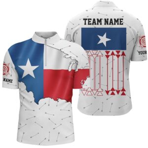 Patriotic Texas Flag Archery Men Polo &…
