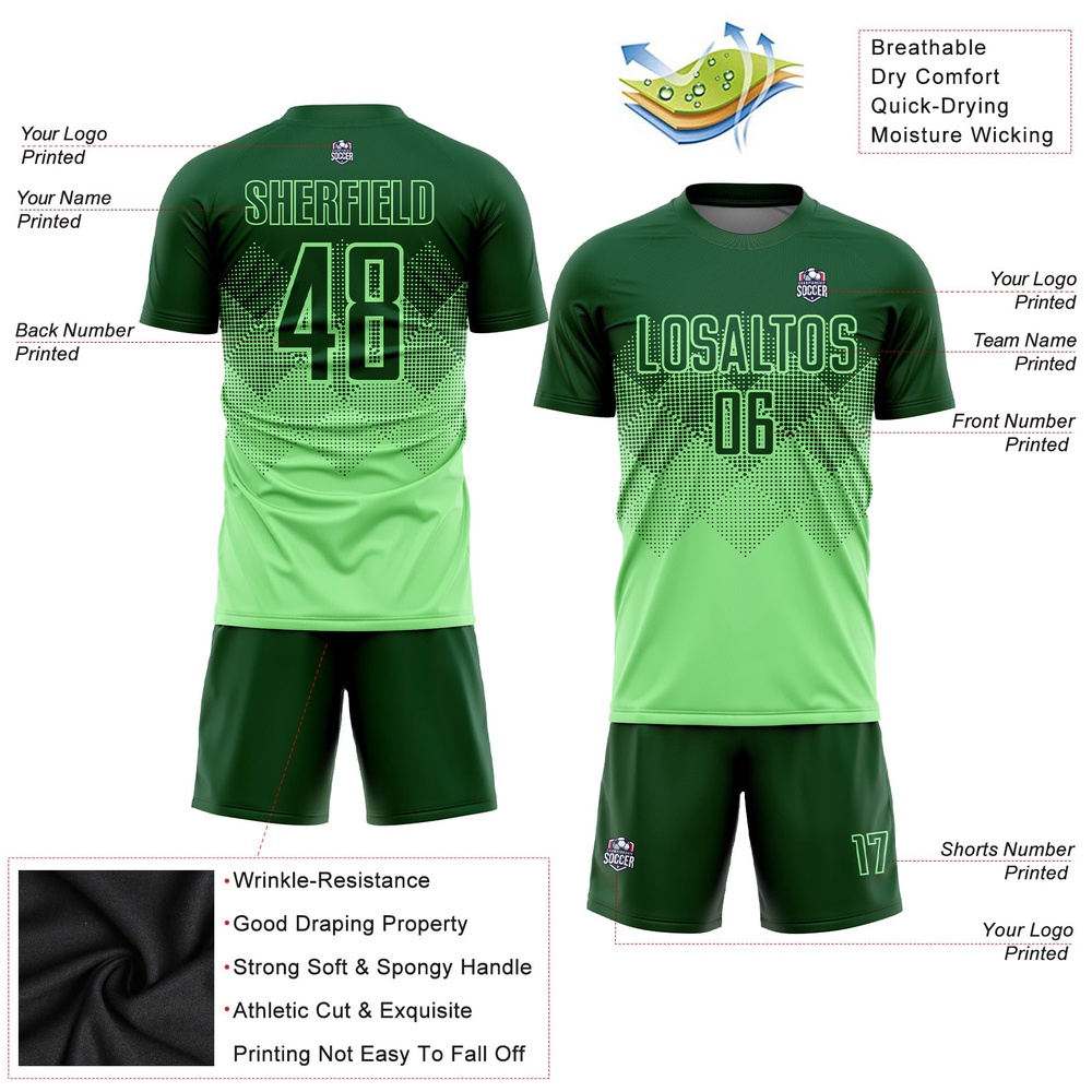 Pea Green Green Sublimation Soccer Uniform Jersey, Custom Team Soccer Jersey Shirt Pea Green Green Sublimation Soccer Uniform Jersey, Custom Team Soccer Jersey Shirt