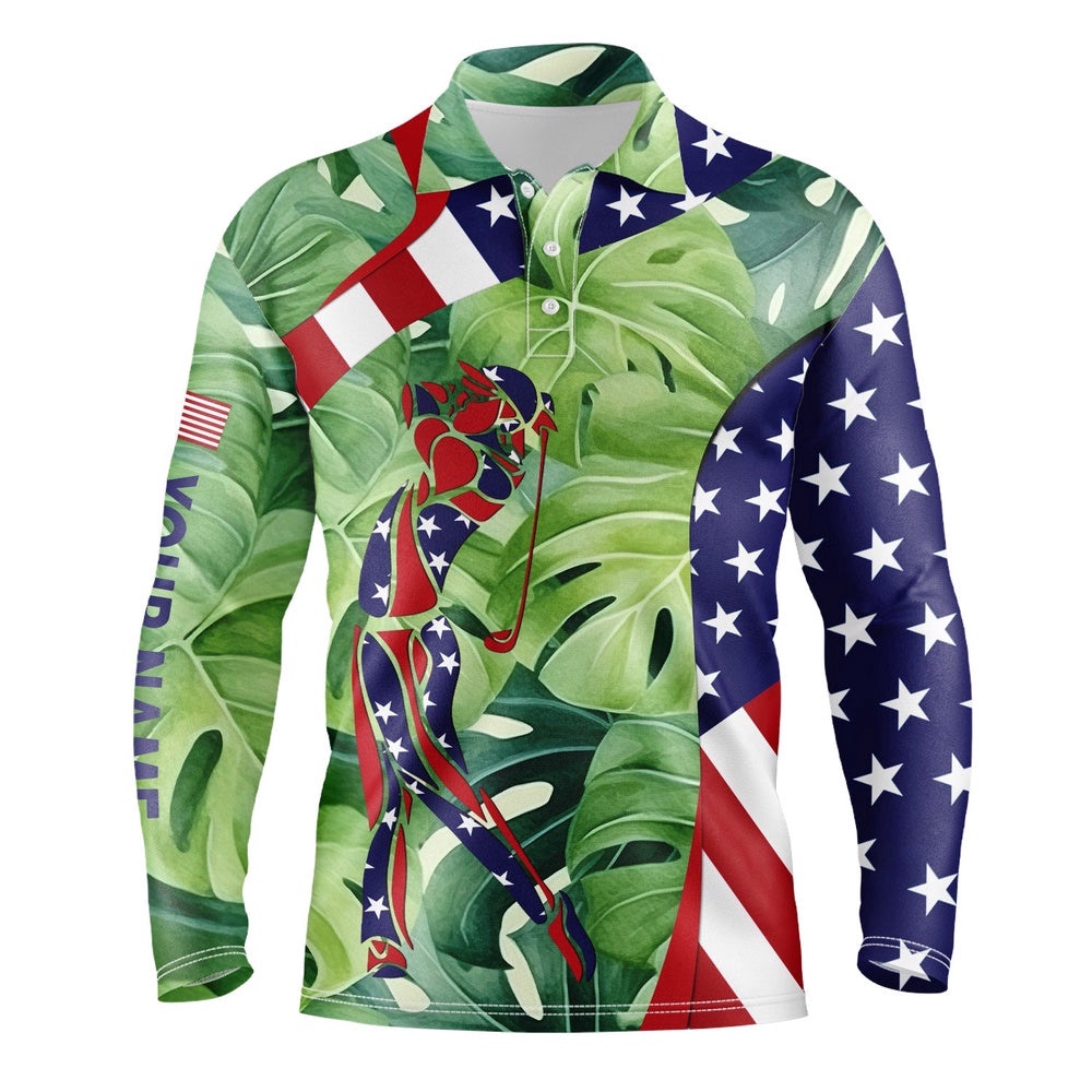 Personalized American Flag Patriot Golf Green Tropical Men’s Golf Polo Shirts Custom Golf Gifts For Men, Golf Polo Shirt, Golf Shirts Personalized American Flag Patriot Golf Green Tropical Men’s Golf Polo Shirts Custom Golf Gifts For Men, Golf Polo Shirt, Golf Shirts