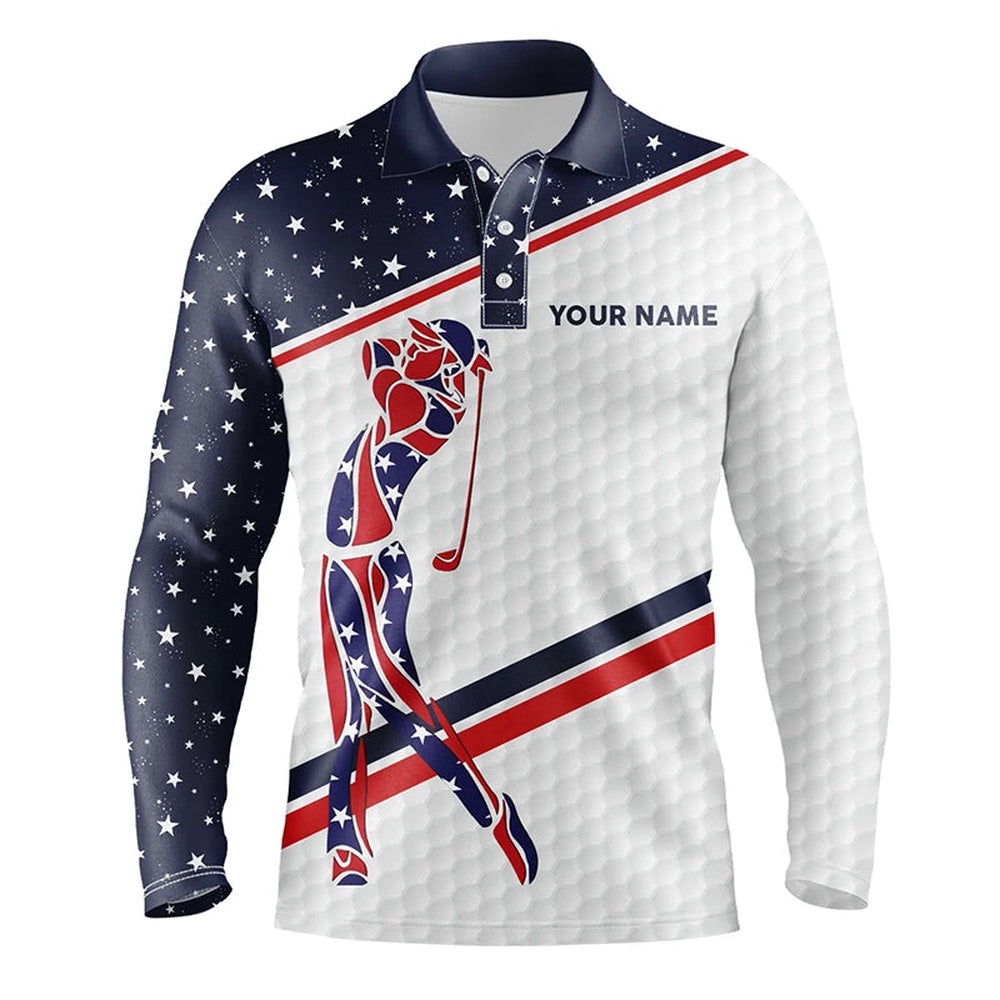 Personalized American Flag Patriotic Golf White Men’s Golf Polo Shirts Custom Men’s Golf Wears, Golf Polo Shirt, Golf Shirts Personalized American Flag Patriotic Golf White Men’s Golf Polo Shirts Custom Men’s Golf Wears, Golf Polo Shirt, Golf Shirts