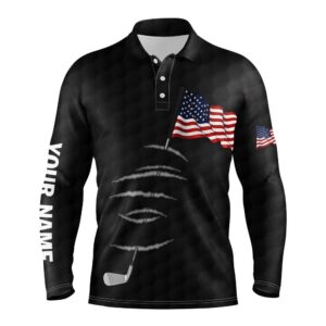 Personalized Black Golf Polos Shirt For Men American Flag Th July Custom Name Gifts For Golf Lovers Golf Polo Shirt Golf Shirts 2 jldgxp.jpg