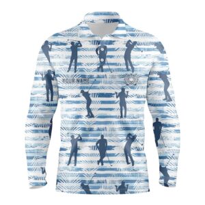 Personalized Blue Stripe Palm Leaves Men s Golf Polo Shirt Tropical Golf Shirts For Men Golf Gifts Golf Polo Shirt Golf Shirts 2 jnqceq.jpg