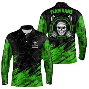 Personalized D All Over Print Skull Men s Golf Polo Shirt Green Black Golf Shirts For Men Golf Polo Shirt Golf Shirts 2 zabfw5.jpg