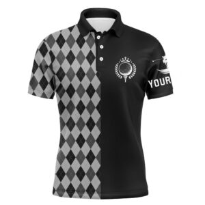 Personalized Golf Polo Shirts For Men Black…