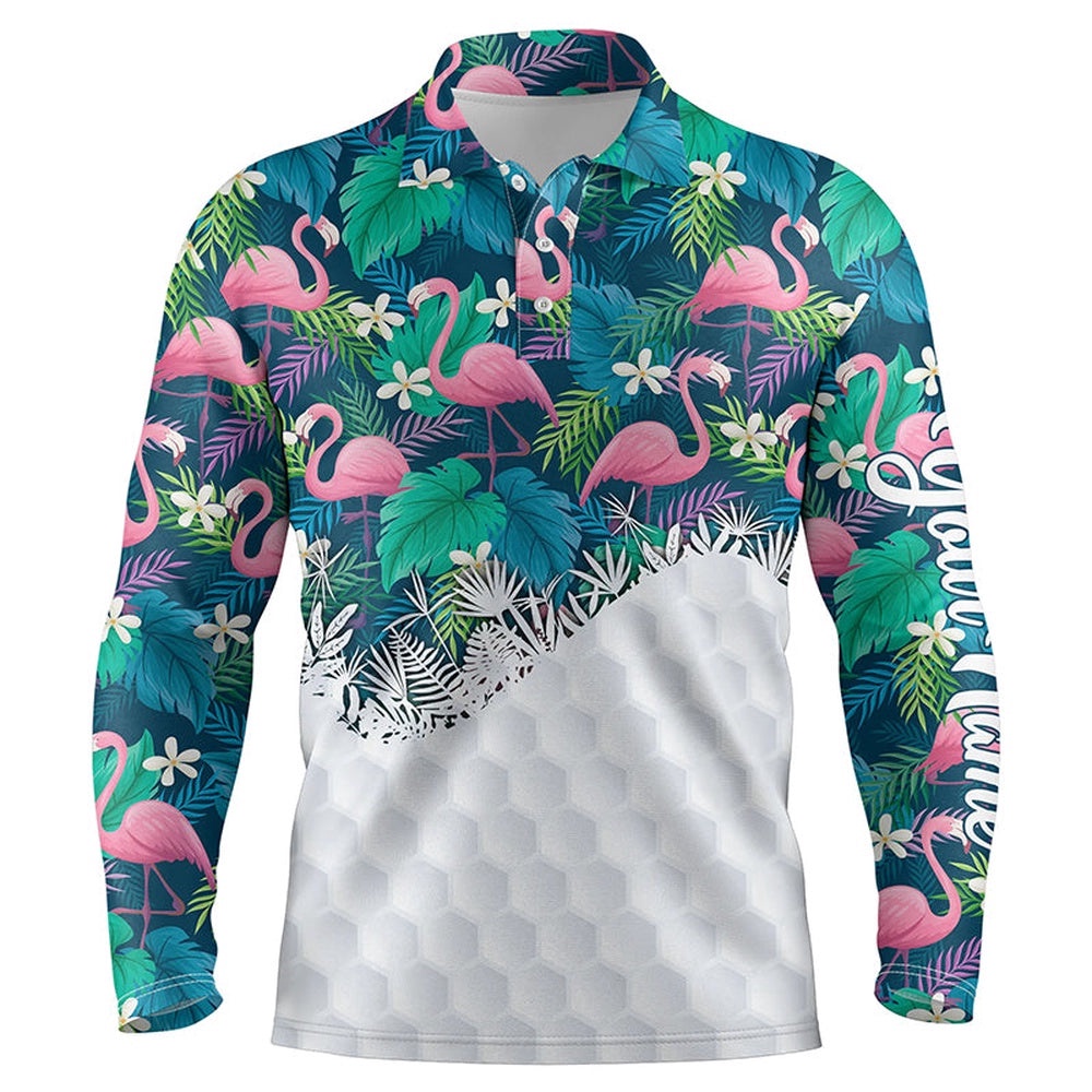 Personalized Green Tropical Colorful Flamingo Pattern Men’s Golf Polo Shirts Best Men’s Golf Wears, Golf Polo Shirt, Golf Shirts Personalized Green Tropical Colorful Flamingo Pattern Men’s Golf Polo Shirts Best Men’s Golf Wears, Golf Polo Shirt, Golf Shirts