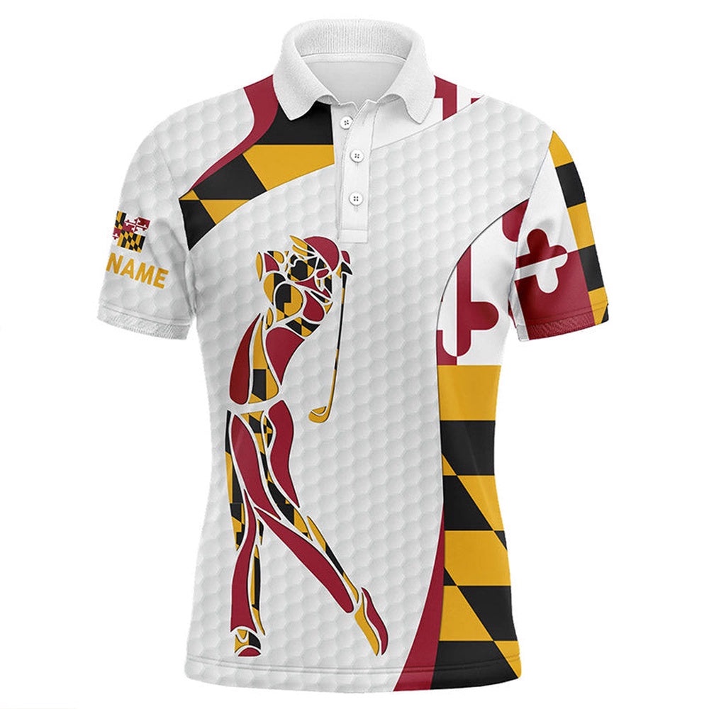 Personalized Maryland Flag Patriot Golf White Men’s Golf Polo Shirts Custom Name Golf Gifts For Men, Golf Polo Shirt, Golf Shirts Personalized Maryland Flag Patriot Golf White Men’s Golf Polo Shirts Custom Name Golf Gifts For Men, Golf Polo Shirt, Golf Shirts