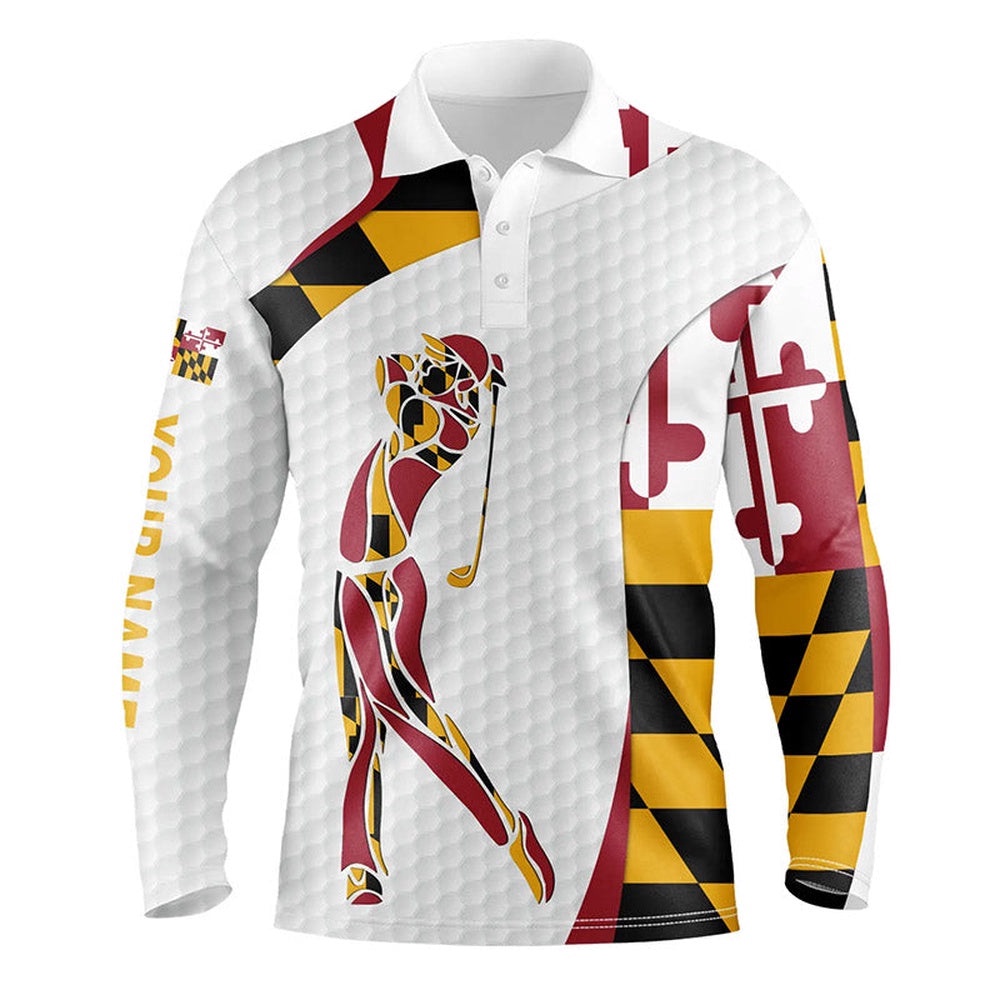 Personalized Maryland Flag Patriot Golf White Men’s Golf Polo Shirts Custom Name Golf Gifts For Men, Golf Polo Shirt, Golf Shirts Personalized Maryland Flag Patriot Golf White Men’s Golf Polo Shirts Custom Name Golf Gifts For Men, Golf Polo Shirt, Golf Shirts