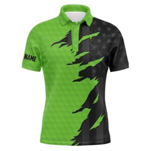 Personalized Men’s Golf Polos Shirts Custom Green…